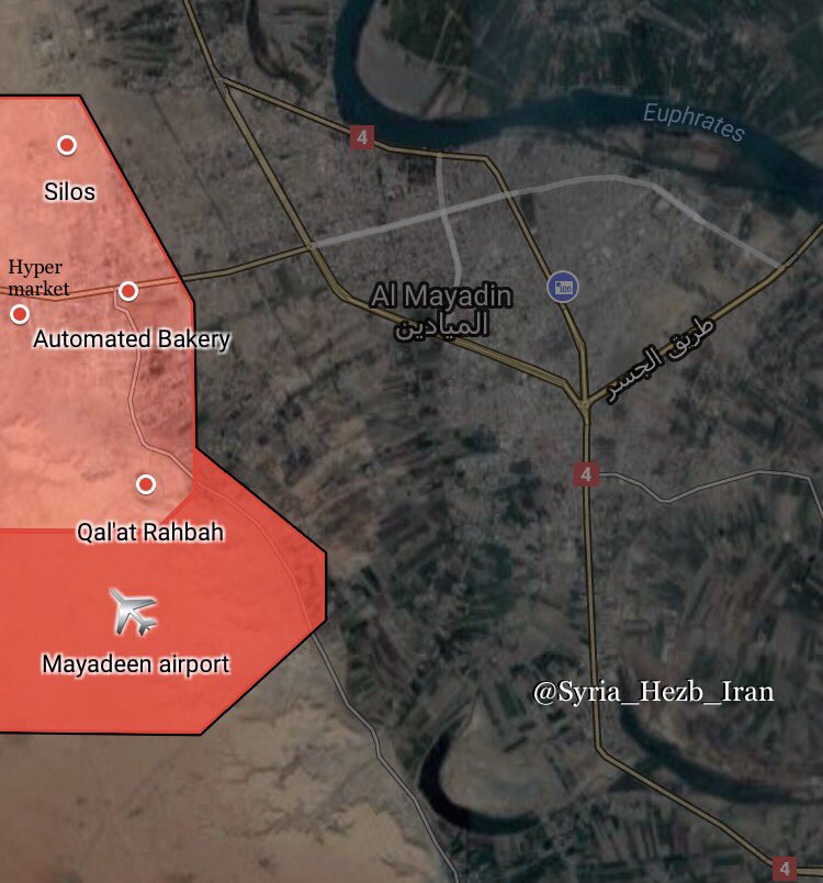 Military Situation In Syria's Mayadin City On October 7, 2017 (Map)