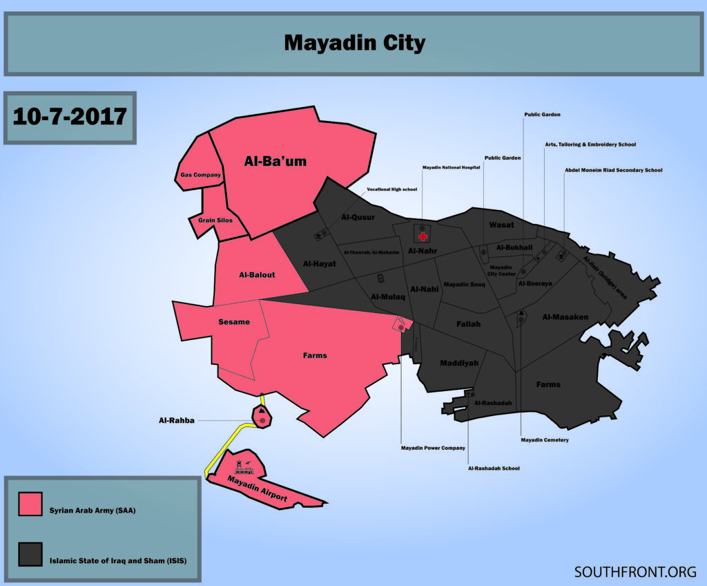 Syrian Army Successfully Advances Inside Mayadin City In Euphrates Valley (Maps)