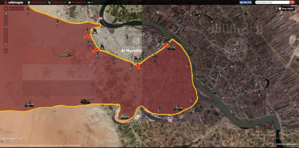 Syrian Army Outflanks ISIS Near Mayadin, Reaches Euphrates Bridge (Map)