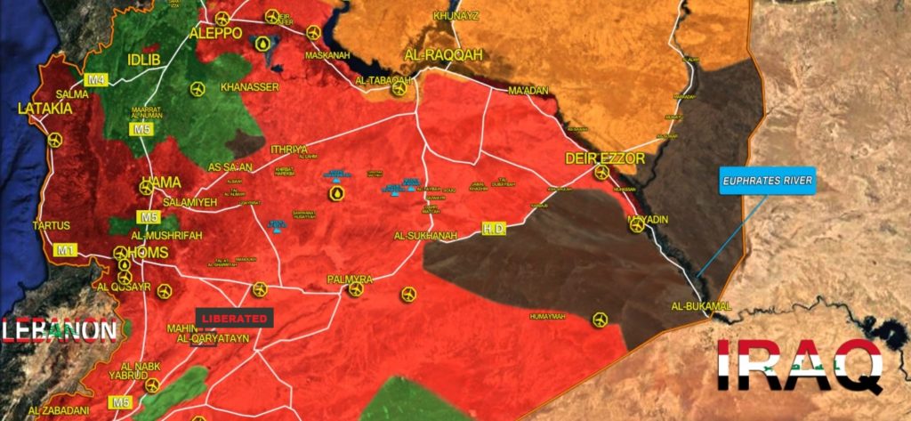 Syrian Army Liberated Al-Qaryatayn City From ISIS (Map)