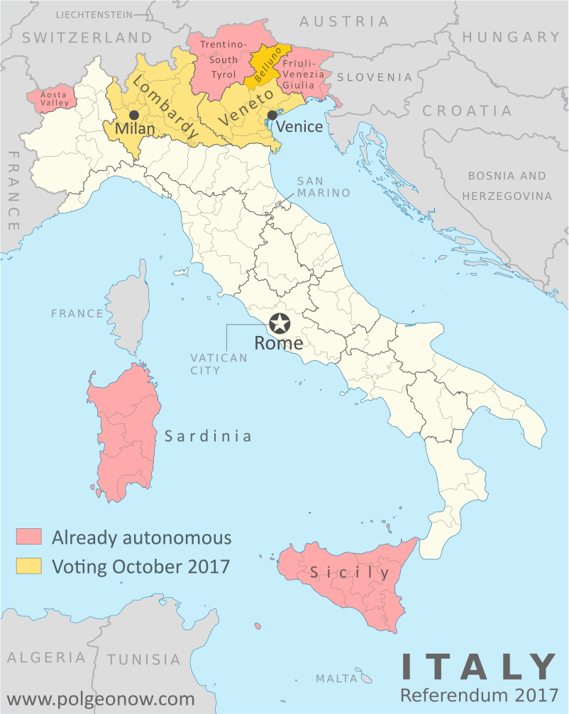 Two Italian Regions Voted For More Autonomy In Own Referendums