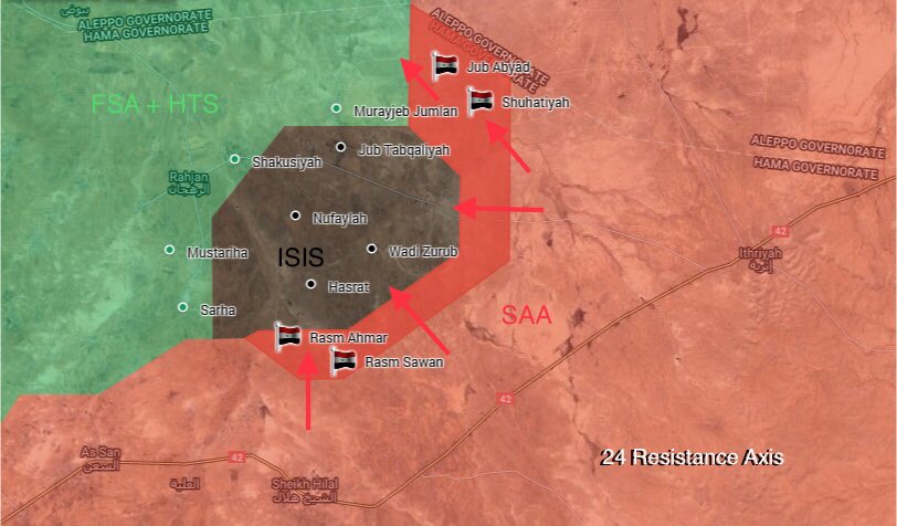 Map Update: Syrian Army Captured 4 Villages From ISIS, Al-Qaeda In Northern Hama