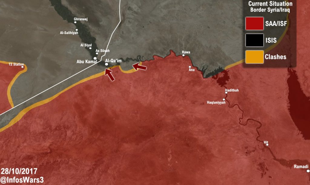 Military Situation In Western Iraq On October 28, 2017 (Map Update)