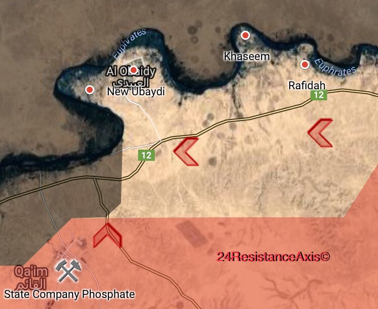 Iraqi Forces Liberated Ubaydi Subdistrict From ISIS East Of Al-Qaim (Map)