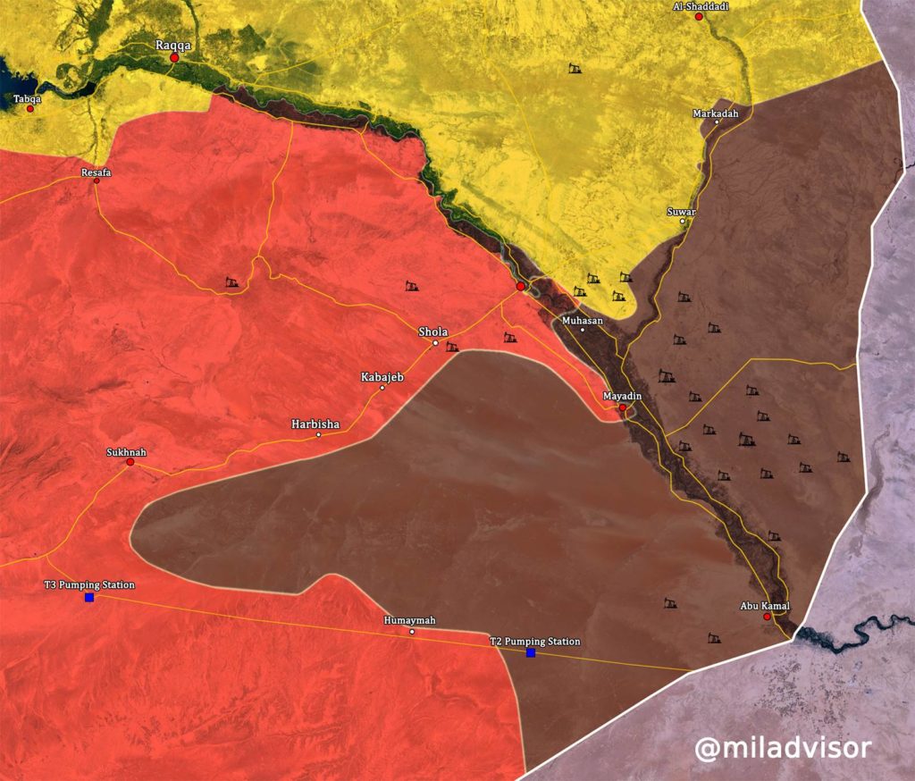 Military Situation In Central Syria: ISIS Claims Counter-Attack In Mayadin. Army Advances North Of Deir Ezzor