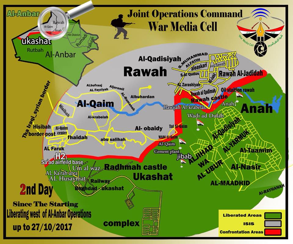 Army, Allies Liberated 301km2 In Rapid Advance Against ISIS In Western Iraq