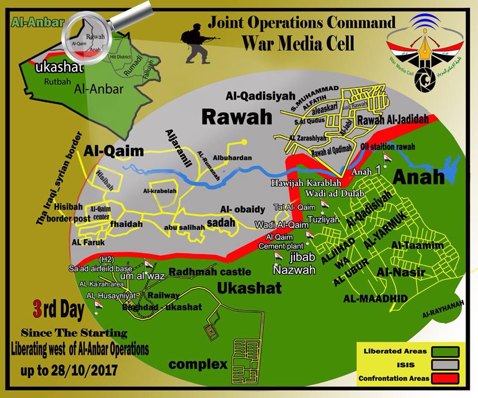 Iraqi Army, Popular Mobilization Units Prepare To Storm ISIS Stronghold Of Al-Qa’im (Map, Photos)