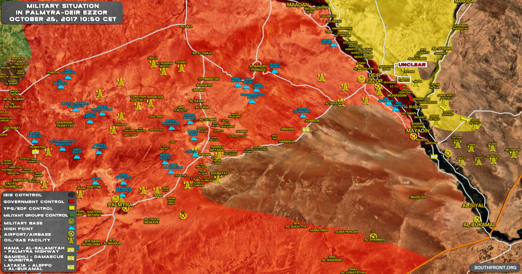 US-backed Forces Capture More Oil FIelds On Eastern Bank Of Euphrates (Map)