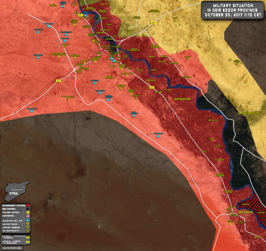 Syrian Army Puts ISIS Terrorists In Deir Ezzor City In No Win SItuation (Map, Video)