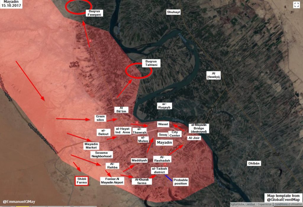 Government Forces Liberate Two Villages From ISIS Near Mayadin City (Map)