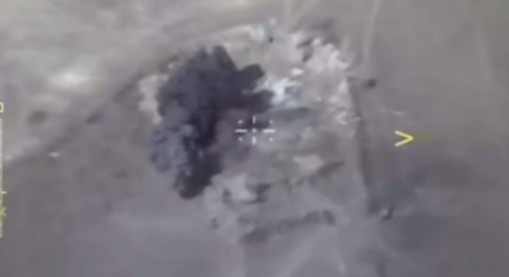 Russian Military Releases Videos Showing Airstrikes On ISIS Terrorists Entered Syria From Iraq