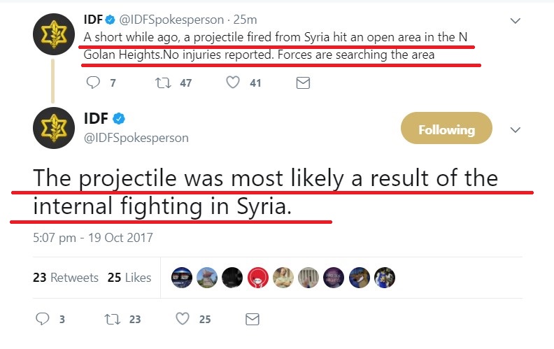 UPDATED: F-35 Suffered 'Bird Collision', But Israel Does Not Hurry Up To Bomb Syrian Forces After Projectile Lands In Northern Gholan Heights