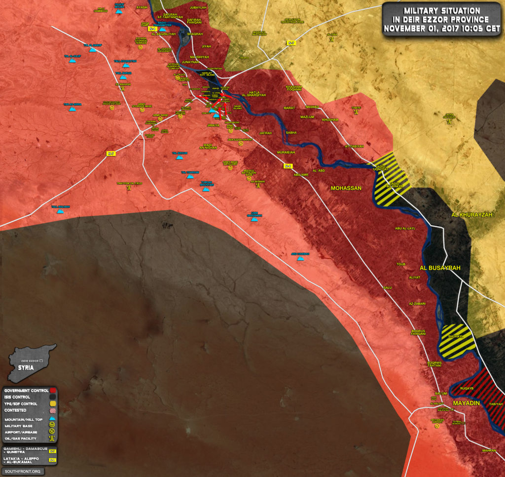 ISIS Lost About 30% Of Areas Controlled In Deir Ezzor City In Just Few Days (Map, Video)