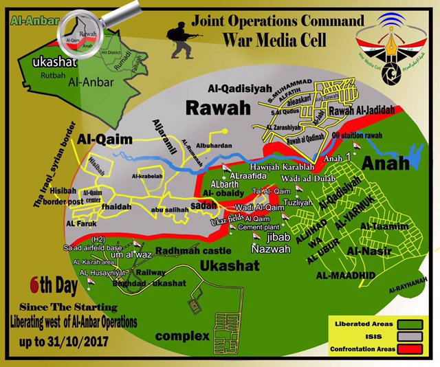 Iraqi Army Liberated 70km2 South Of Al-Qa’im City