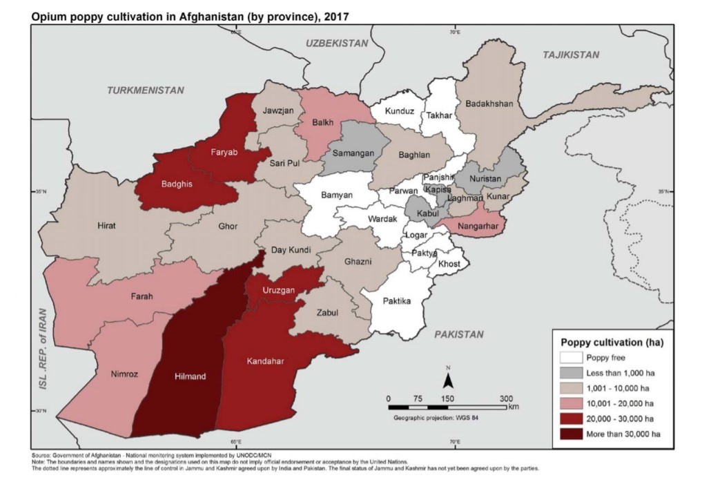 Opium Production And US Military Presence In Afghanistan In Numbers