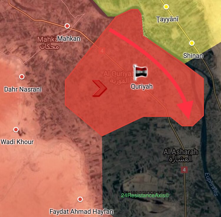 Syrian Army Recaptures Key Town South Of Mayadin City (Maps)