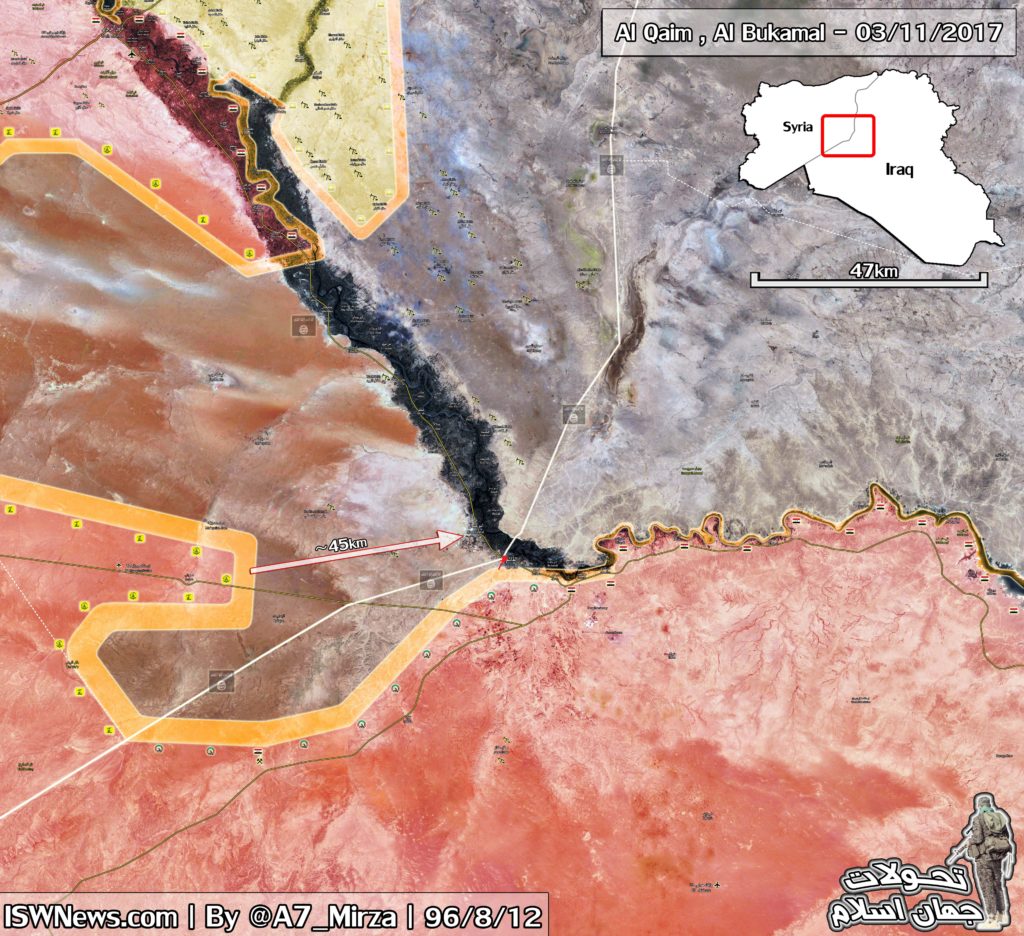 Iraqi Fores Storm Strategic Al-Qaim Town, Take Control Of Border Crossing With Syria (Map)