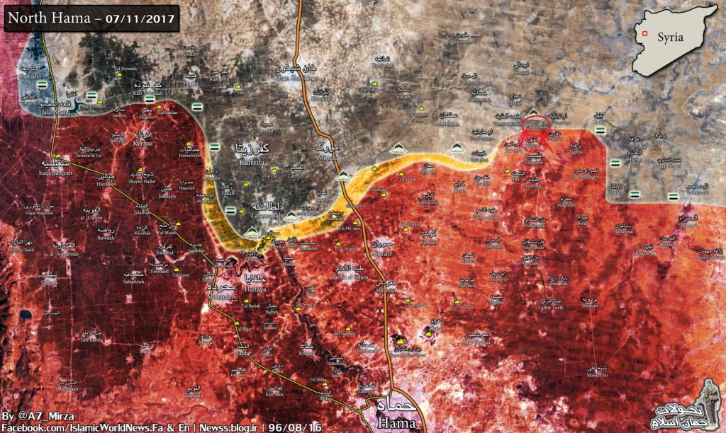 Syrian Forces Counter-Attack Militants In Northern Hama, Retake Um Khazim (Map)