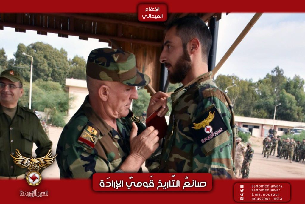 Photos: SSNP Military Wing Members Receive Russian Medals For Participating In Ongoing Anti-Terrorist Campaign In Syria