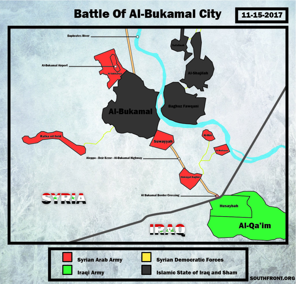 Pro-Government Forces Tihghten Grip On Al-Bukamal, Enter It Again (Map, Videos, Photos)