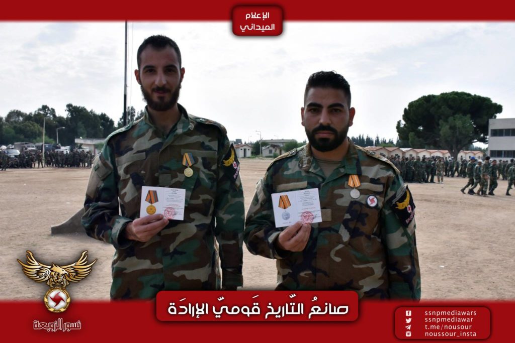 Photos: SSNP Military Wing Members Receive Russian Medals For Participating In Ongoing Anti-Terrorist Campaign In Syria