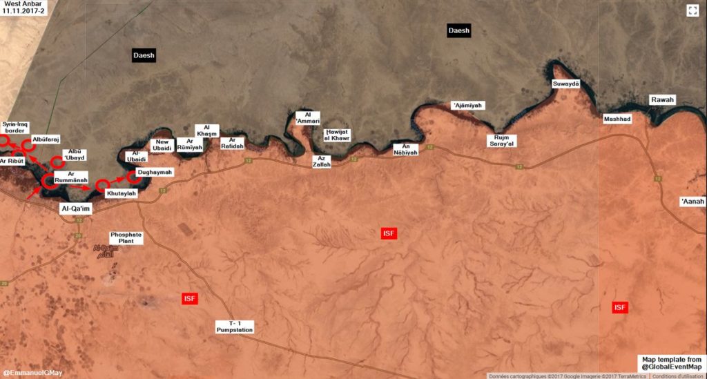 Maps: Iraqi Forces Advancing On ISIS-held Town Of Rawa