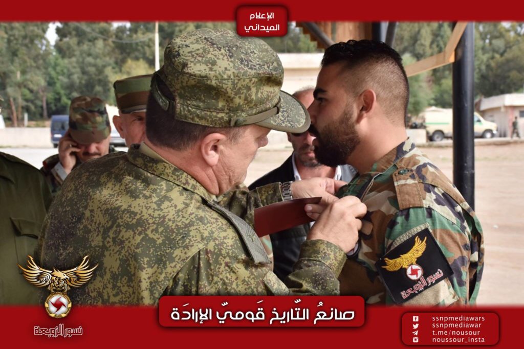 Photos: SSNP Military Wing Members Receive Russian Medals For Participating In Ongoing Anti-Terrorist Campaign In Syria