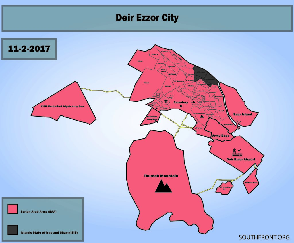 Syrian Army Liberated Deir Ezzor. Overview Of Deir Ezzor Operation Sept. 5 - Nov. 3 (Maps)