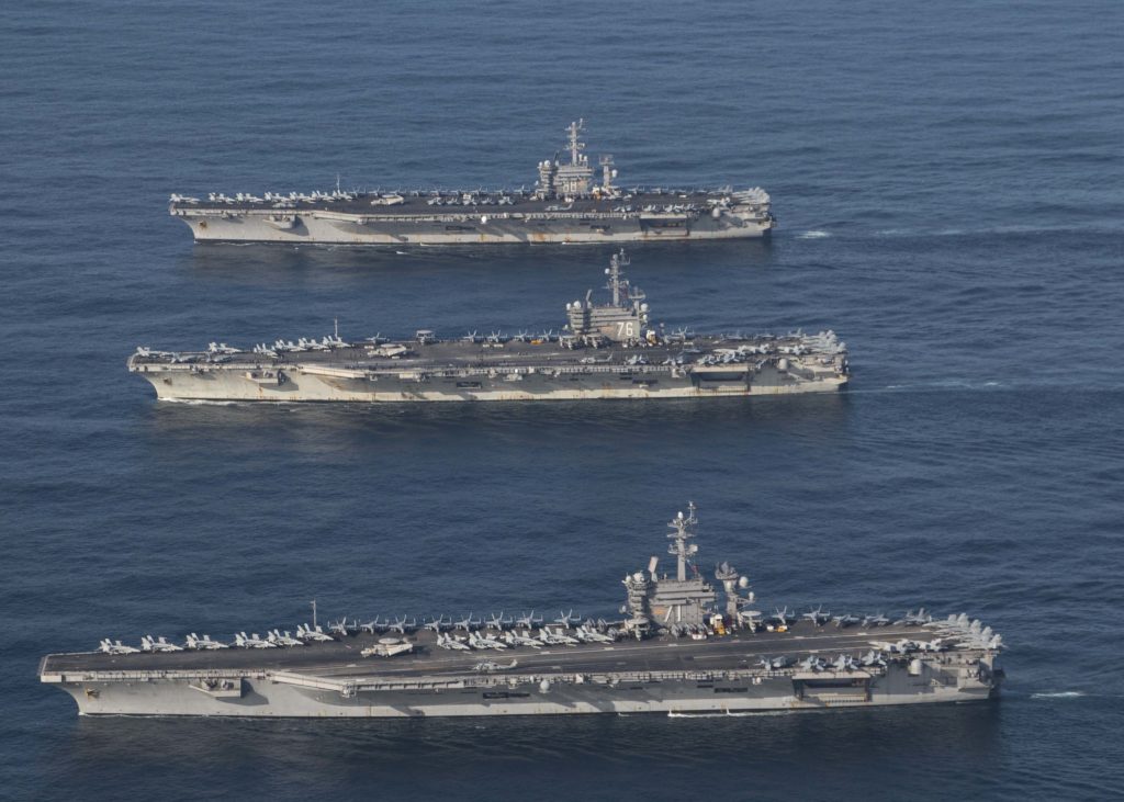 Three Carrier Strike Groups In Show Of US 'Negotiating Strategy' Off North Korea (Photos, Videos)