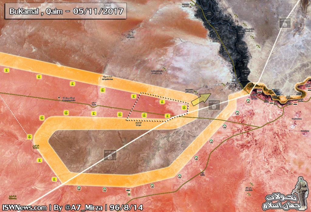 Syrian Army, Hezbollah Reach Iraqi Border Near Al-Bukamal (Map)