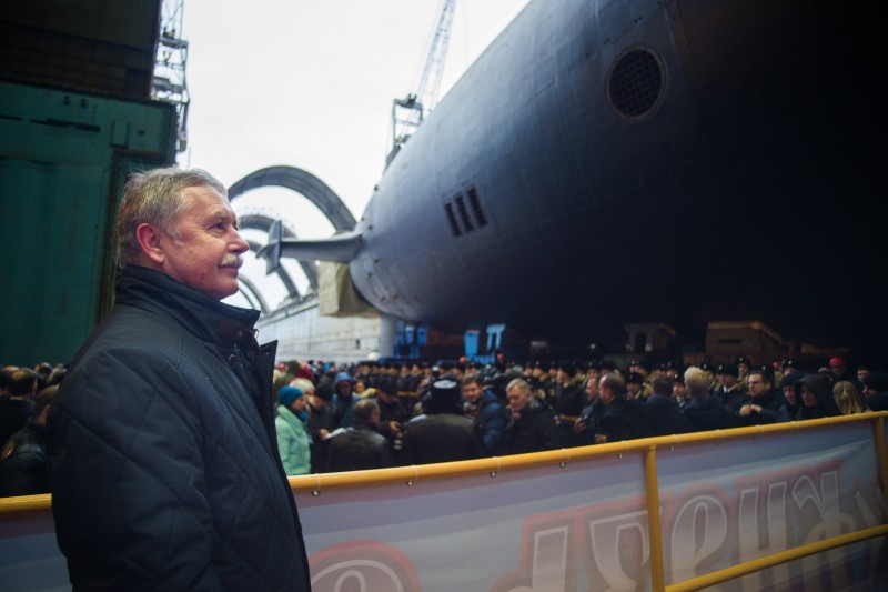 Nuclear-Powered Submarine Prince Vladimir Was Floated In Russia's Severodvinsk (Photos)