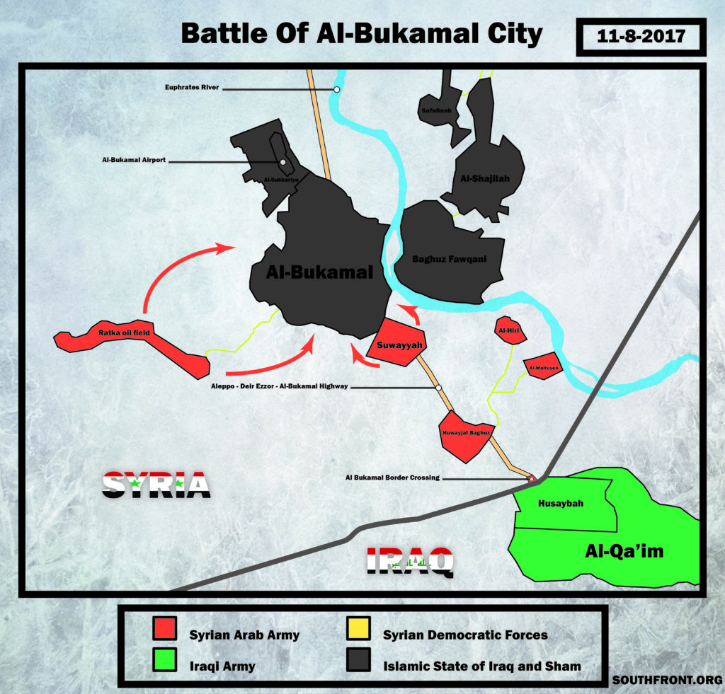 Map Update: Military Situation In Area Of Syria's Al-Bukamal