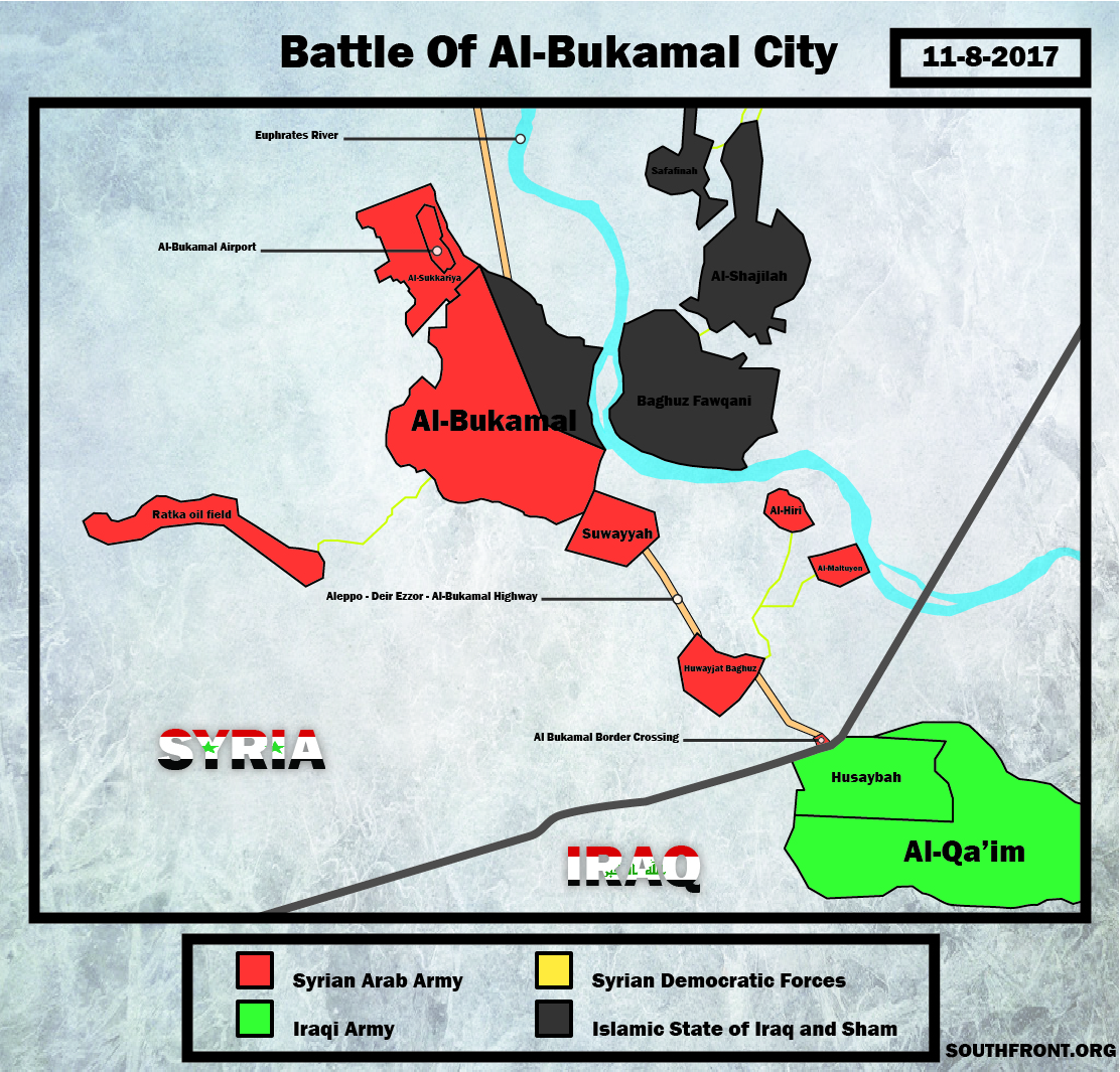 Syrian Army Captured Most of Al-Bukamal City, Started Securing Remaining Area (Video, Map)