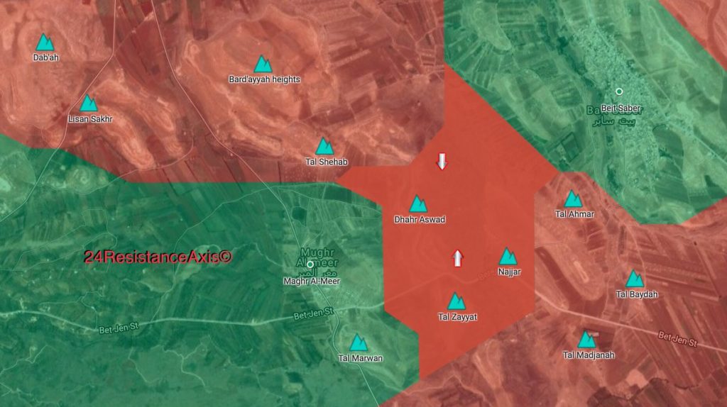 Map Update: Military Situation In Beit Jitt Pocket Following Recent Syrian Army Advances