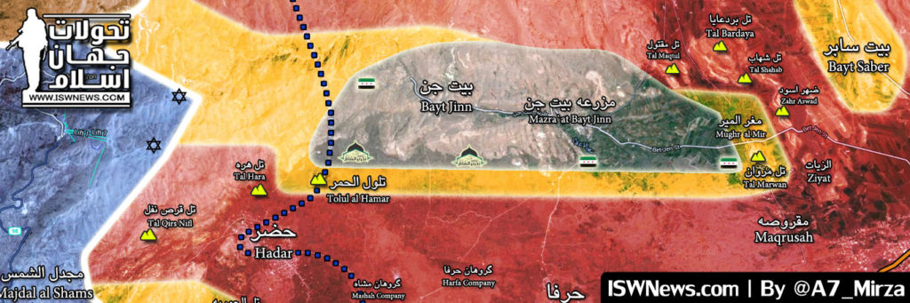 Military Situation In Beit Jinn Pocket In Southern Syria (Map Update)