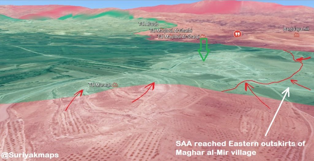 Government Troops Storm Marwan Hill, Reach Entrance To Maghar al-Mir In Beit Jinn Pocket (Maps)