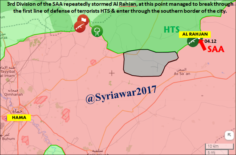 Hayat Tahrir al-Sham Attacks Syrian Army Near Khanasser Highway. Government Troops Advance On Rahjan (Maps)