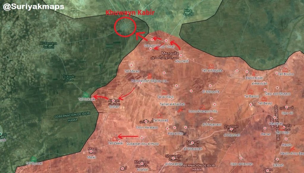 Government Forces Enter Khuwayn Kabir In Southern Idlib (Map)