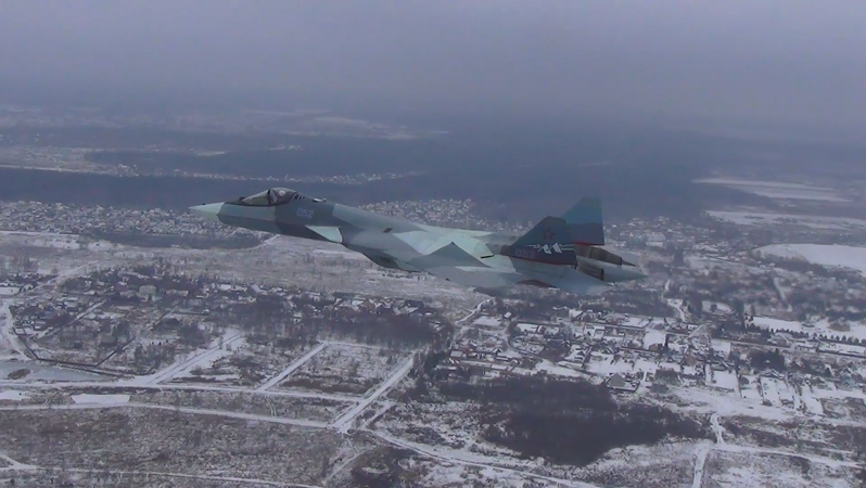 Russian Su-57 5th Gen Fighter Jet Flies With Production-Standard Engine For First Time (Video)