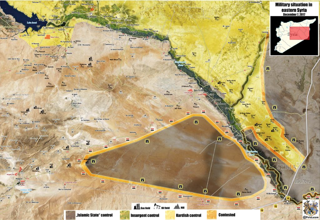 Military Situation In Eastern Syria On December 7, 2017 (Map Update)