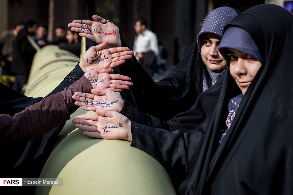 In Photos: Zolfaghar Ballistic Missile Is Showcased In Front Of Amirkabir University of Technology In Teheran