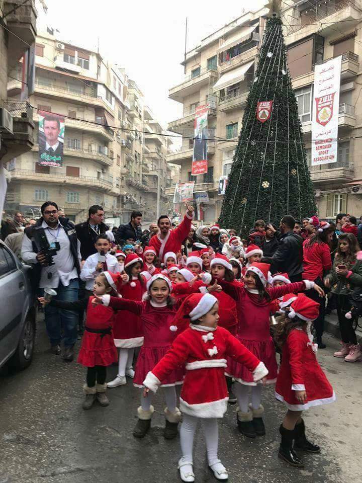 Photos: Christmas In Aleppo City "Occupied By Assad Regime"