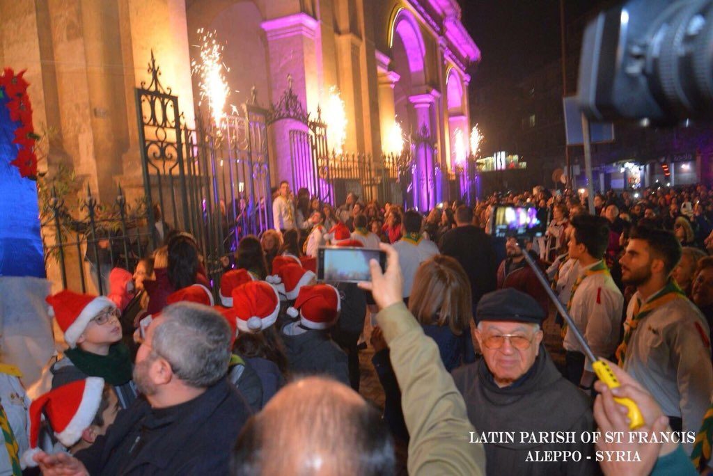 Photos: Christmas In Aleppo City "Occupied By Assad Regime"