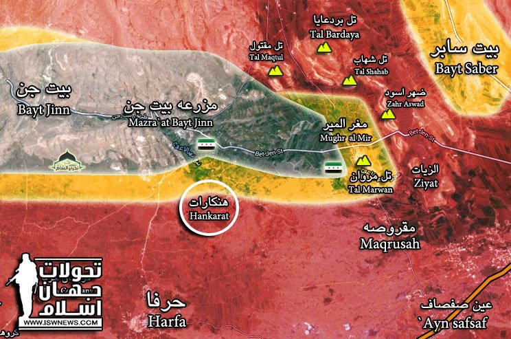 Syrian Army Tightens Nose To Hayat Tahrir al-Sham Stronghold Of Beit Jinn (Map)