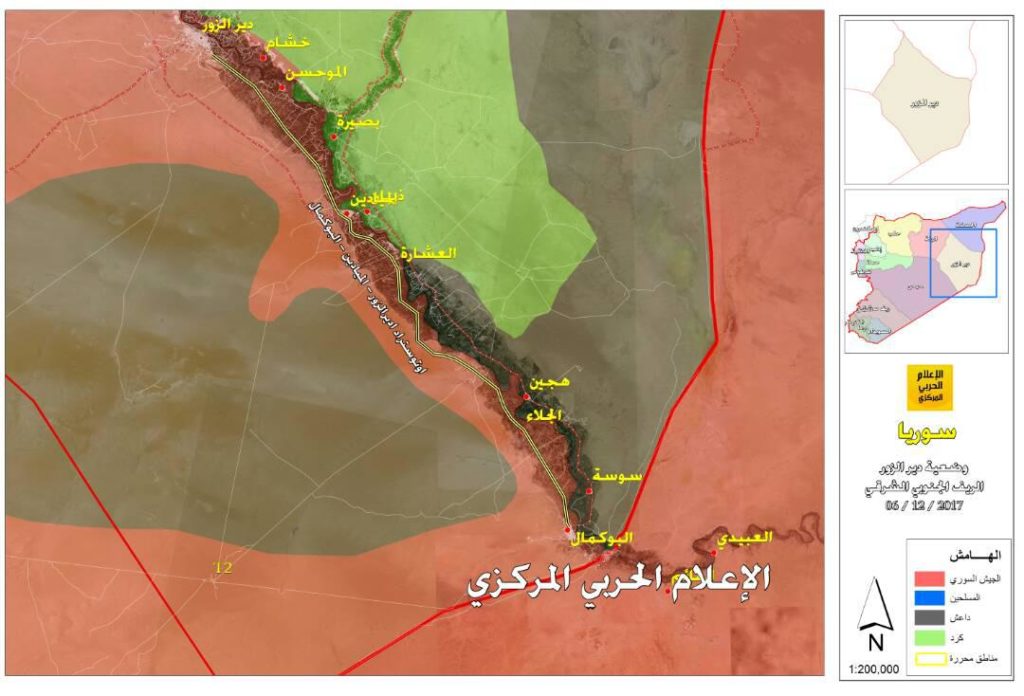 Syrian Democratic Forces Struggle To Clear Eastern Bank Of Euphrates From ISIS (Map)