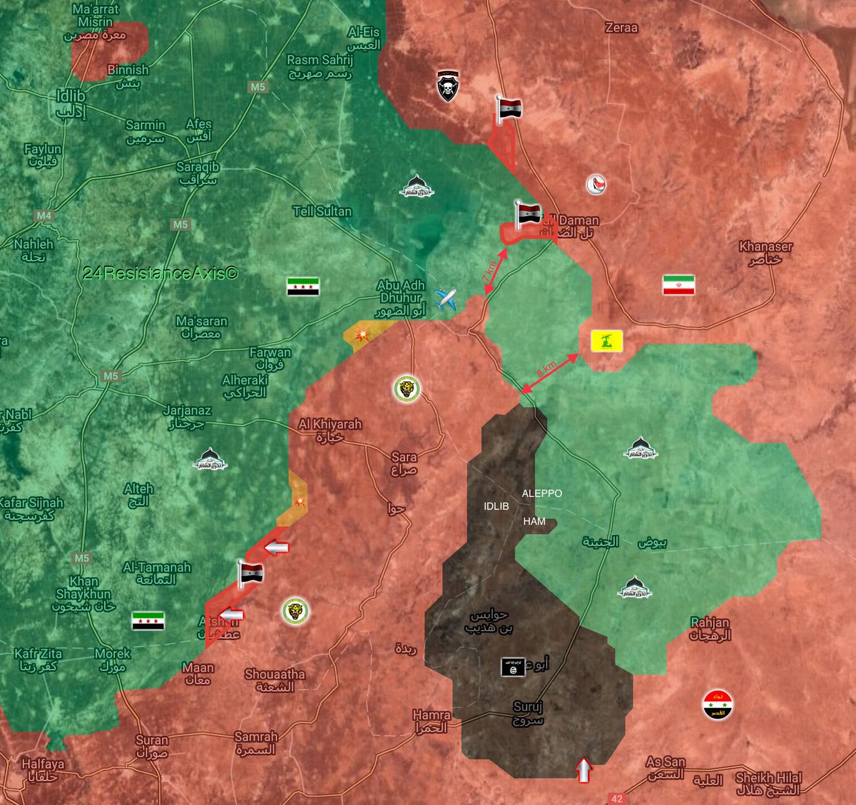 Government Forces Recapture 8 Villages From Militants In Abu al-Duhur Area (Map)