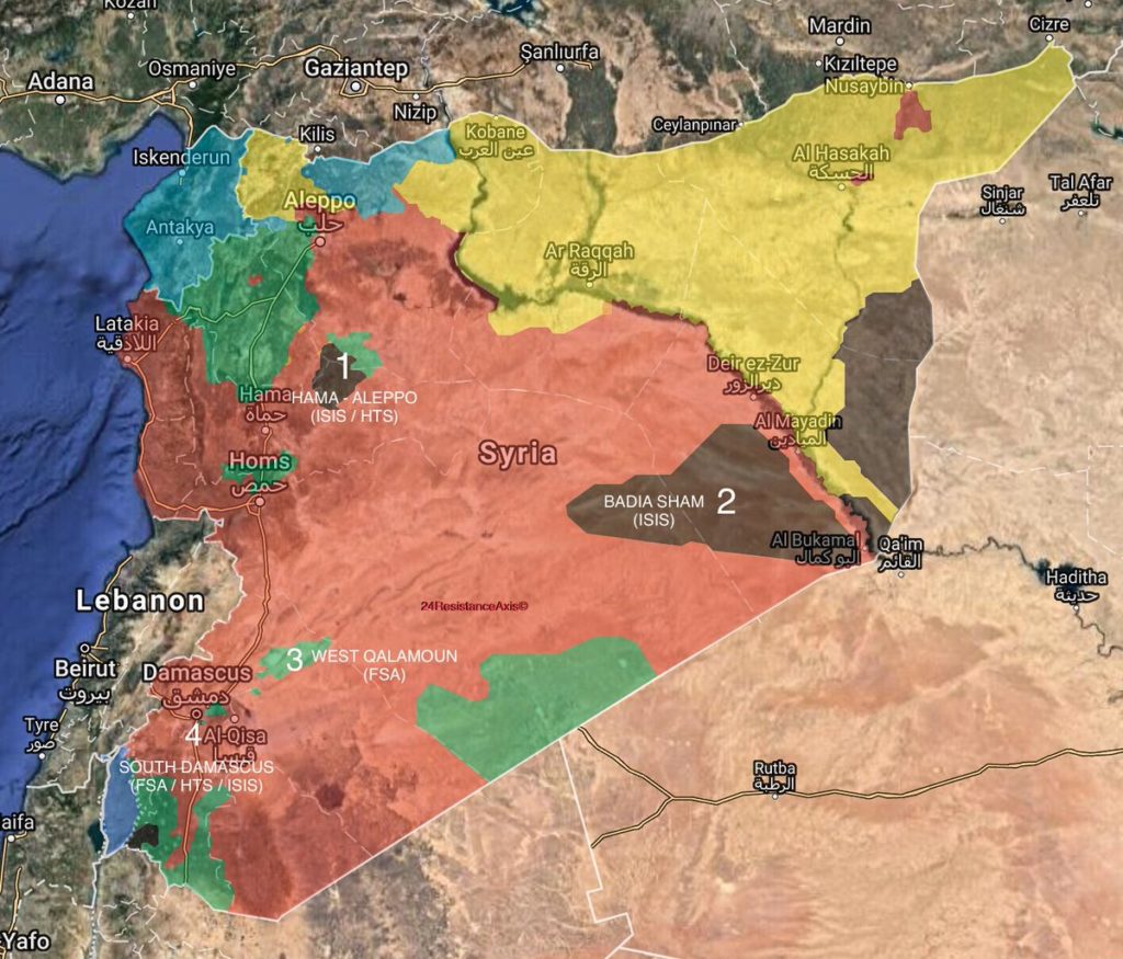 Military Situation In Syria On January 25, 2018 (Map Update)