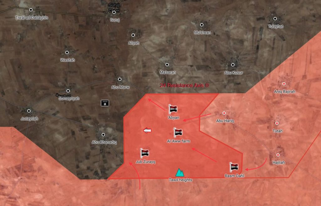 ISIS Loses More Area To Syrian Army In Northeastern Hama (Map)