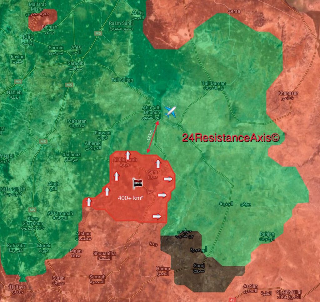 Syrian Army Liberates 400km2 From Militants In Southeastern Idlib Since Start Of 2018 (Map)