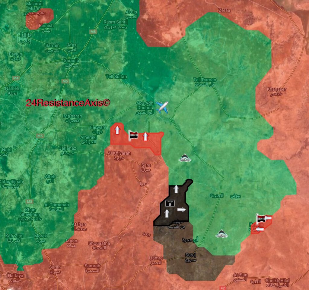 Map Update: Military Situation In Southern Idlib As Syrian Army Tighten Siege On Abu Al-Duhur Airbase